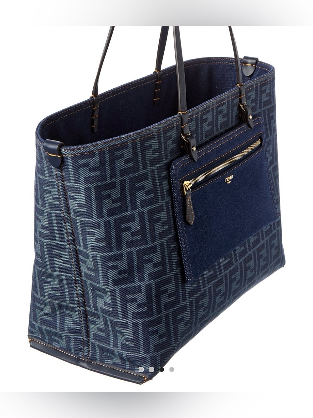 FENDI FF Jacquard Canvas Reversible Tote - New with Tags